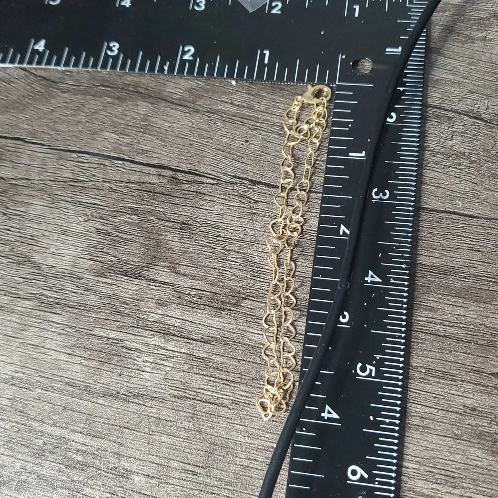 Elegant‎ Gold Tone Delicate Heart Bracelet B3419